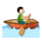 Person Rowing Boat - Light emoji on LG